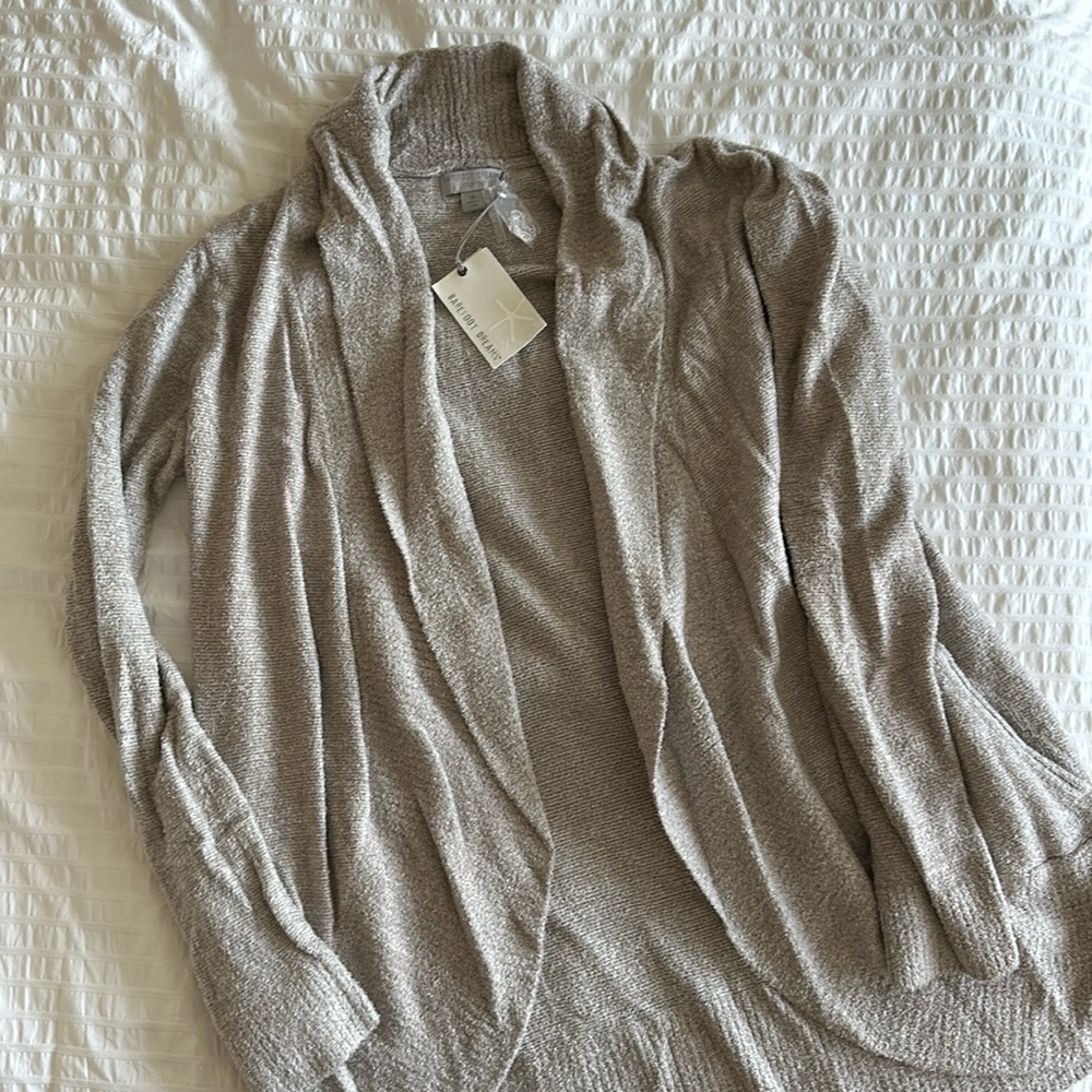 Barefoot Dreams Cozychic Lite Cardigan (Pearl)